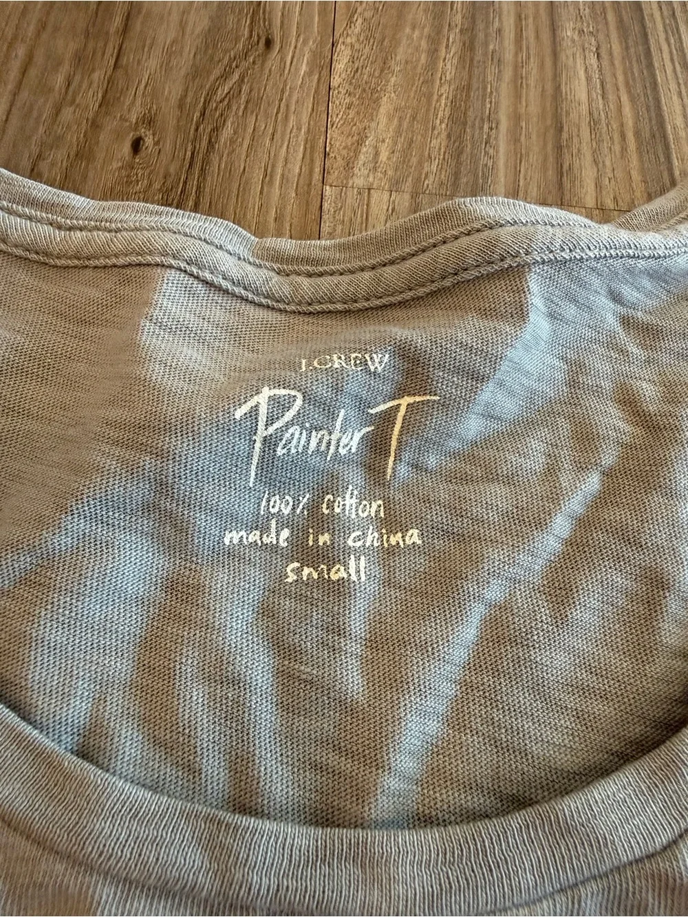 J. Crew Painter T Light Gray Short Sleeve 100% Cotton Crewneck Tee